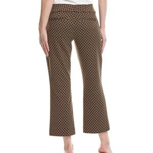 CAbi Brown Geometric Boot Cut Pants